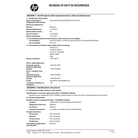 Toner alta capacità 05X HP nero  CE505X